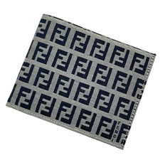 Fendi Zucchino Bifold Wallet Dark Navy Unisex...