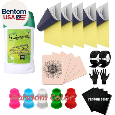 Tattoo Skin Practice Kit 29Pcs Tattoo Starter Kit for Beginners 5.9X7.9In 5Pcs T