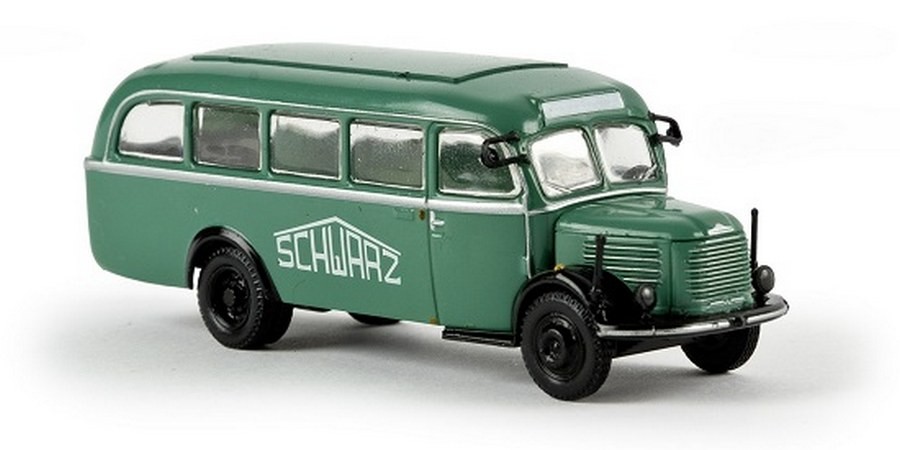 Brekina 58006 - 1/87 Steyr 380/II Workshop Wagon ""Schwarzbau"" - New