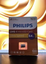 Philips UHS-I MicroSD Card 64GB Ultra Speed New Sealed