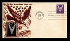 DR JIM STAMPS US COVER WWII WIN THE WAR FDC SCOTT 905 CROSBY PHOTO CACHET
