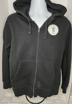 Hudson's Bay Co. Canada Vancouver Olympics 2010 Zip Hoodie Black Women's Size XL