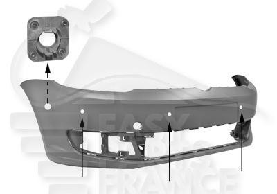 Pare-choc avant de qualité supérieure prêt à peindre pour Caddy Multispace 10/10-03/15