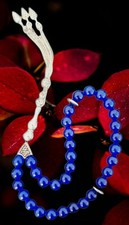 Gebetskette Islam🌀Tesbih Gebetskette mit 33 Jade Perlen Tasbih Misbaha Zikir 