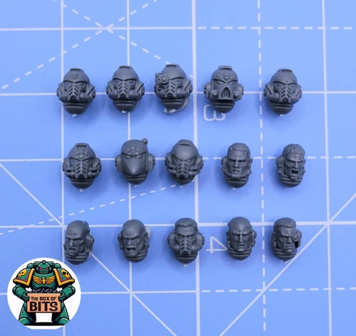 Warhammer 40K Space Marines Sternguard Veterans Heads