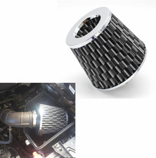 Cone Air Filter, 3 Inch 76mm Inlet 6" Tall Clamp-on Engine Filter Replacement,