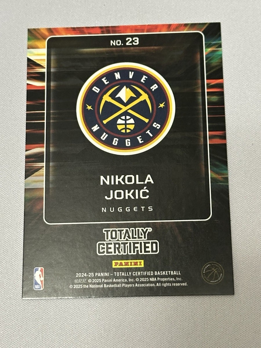 2024-25 Panini Totally Certified Z-Team Case-Hit SSP! Nikola