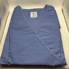 Medline ComfortEase 8851 Scrubs Top Size L Blue JTH - New
