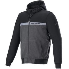 Alpinestars Chrome Street Hoodie Motorcycle Motorbike - Melange Black