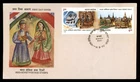 Mayfairstamps India FDC 1990 pair Indo-Soviet postage stamps First Day Cover aaz