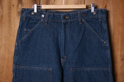 Vintage WILD ASS Double Knee Blue Denim Work Carpenter Jeans ≈ Sz