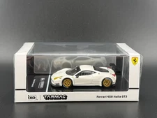 Tarmac Works Ferrari 458 Italia GT3 White IXO Models Collab Road64 1/64