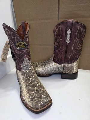12 D   NOS VINTAGE GIANT   DIAMONDBACK RATTLESNAKE   RARE   COWBOY WESTERN BOOTS