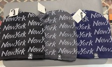 Winter Beanie With Fur, Warm New York Hat Design, One Size, 2 Pieces New