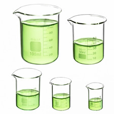 5 Stück Messbecher Klein 5Ml+10Ml+25Ml+50Ml+100Ml Sets Für Labor-Messbecher