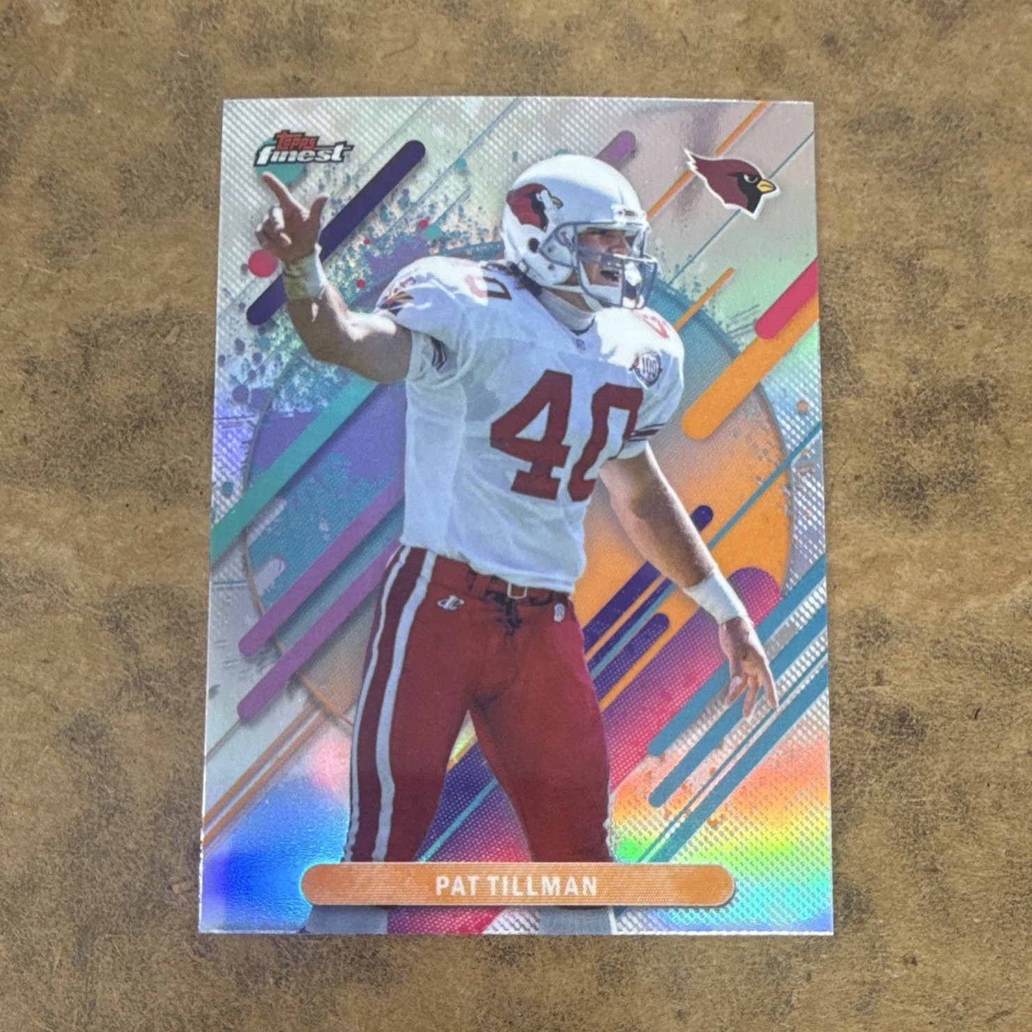 Topps Finest 2025  MNT Pat Tillman Cardinals #299 RARE Refractor 