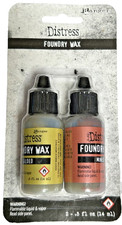 RANGER Tim Holtz Distress Foundry Wax Gilded/Mined Metallic Finish for Paper