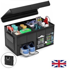 Car Boot Organiser Heavy Duty Collapsible Foldable Tidy Storage Trunk Box UK