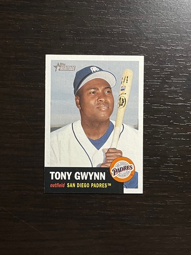 Tony Gwynn #377 2002 Topps Heritage card