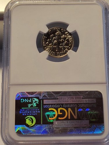 1985 P 10C PROOF ROOSEVELT DIME NGC MS 66 - Picture 2 of 4