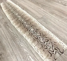 Natural Burmese Python Genuine Snake Leather real hide snake skin Rattle boa 154