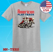 AMA American Flat Track Motocross Grey Size S-5XL