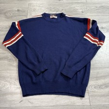 True Vtg 60s 70s Izod Lacoste Acrylic Sweater Striped