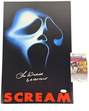 Lee Waddell signed 12x18 Poster Ghostface Scream JSA Authentication