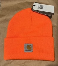 NWT Carhartt Youth Cuffed Beanie Orange