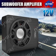 10 Inch 1200W Slim Under Seat Car Active Subwoofer Enclosure Amp Powered Speaker