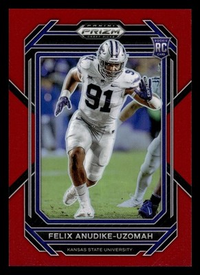 2023 Panini Prizm Draft Picks #190 Felix Anudike-Uzomah Prizms Red #/299