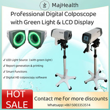 Colposcopio digitale con luce verde e schermo LCD per ginecologia
