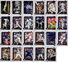 CHICAGO CUBS 2025 Topps Series 1 &amp; 2 - Base Team Set (23 Cards) Crow-Armstrong+