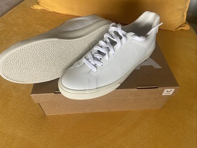 Preisvorschlag! VEJA Esplar Leather Extra White Trainers Sneaker EUR 43 UK 9