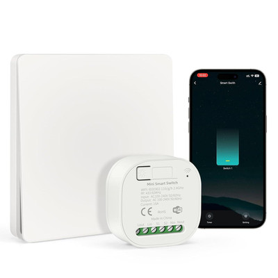 WiFi Smart Wireless Lights Switch Kit 16A 250V 1-fach/2-fach, ohne Verkabelung ohne Schalter