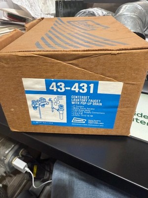 Gerber 43-431 Centerset LAvatory Faucet With Pop-Up Drain NEW OLD STOCK