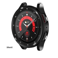 Black Watch Case With Scale Protective Case for Samsung Galaxy Watch 5 Pro 45mm
