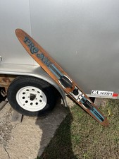 vintage wooden pro am water ski for cabin decoration
