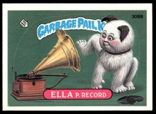 1986 Garbage Pail Kids Topps Series 8 #308b Ella P. Record