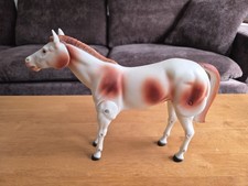 Vintage Marx Gabriel Lone Ranger's Horse SILVER  Tonto's Horse SCOUT 1973