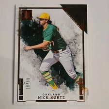 Panini 2025 Impeccable Nick Kurtz Oakland Athletics #40 Rookie /99 Baseball Card