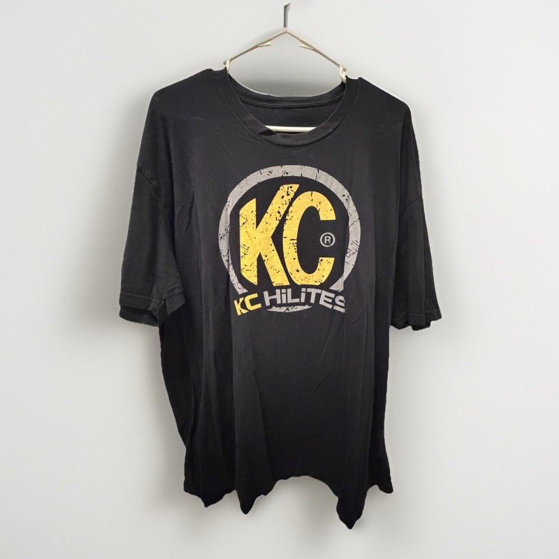 KC Light Men’s T-shirt XL Black Short Sleeve Off Road Graphic Print Motorcycle