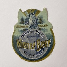 Wiener Beer Pre Pro Label Indianapolis Brewing IN