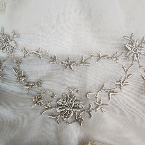 60s Van Raalte Full Slip Dress Sz 32 Suavette Ivory 72049A Embroidered #2228 - Picture 13 of 24