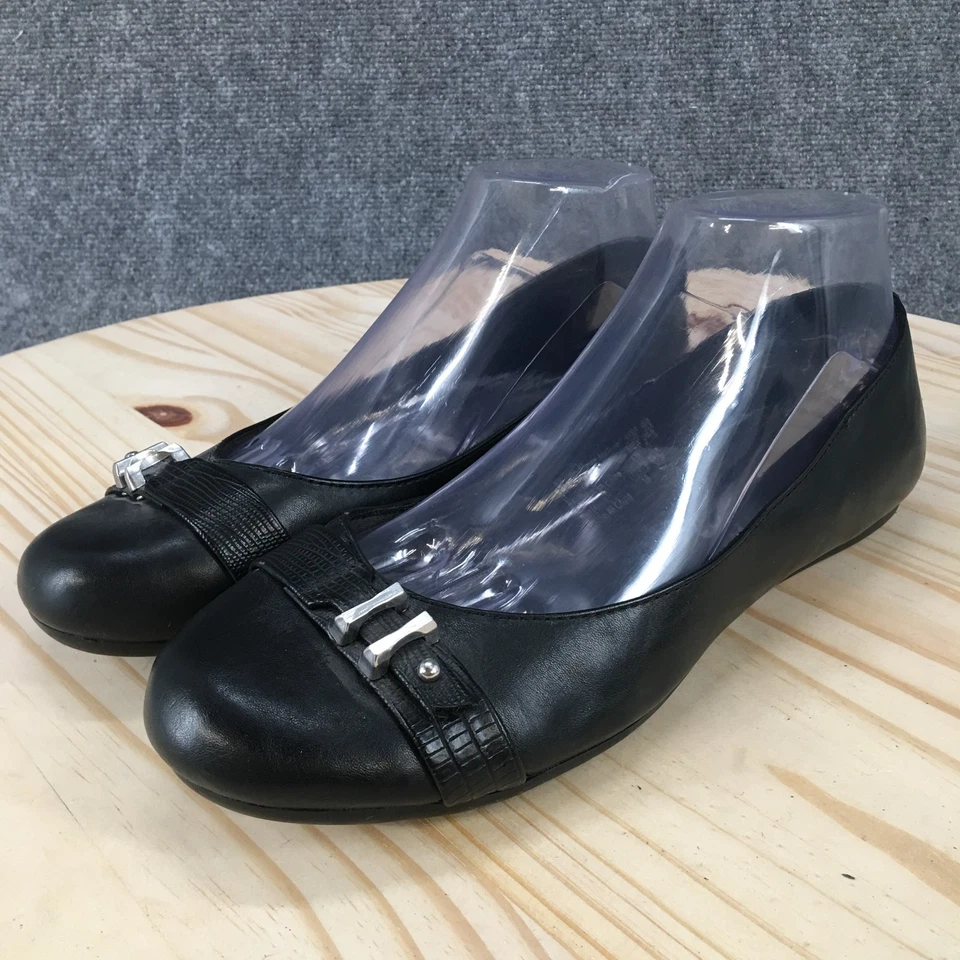 Туфли женские American Eagle 8,5 повседневные без шнуровки балетки черные искусственная кожа - Изображение 3 из 4