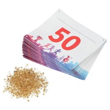 Running Bib Number 7x6 Inch, 1-50 Medals Waterproof Competitor Number