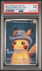 2023 POKEMON SVP EN-SV BLACK STAR PROMO #085 PIKACHU WITH GREY FELT HAT PSA 9