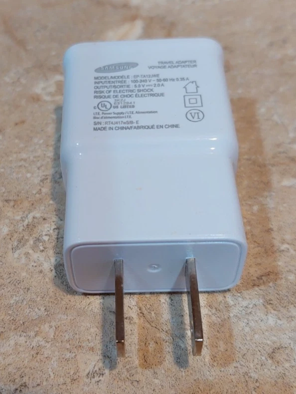 Samsung 10W 5V 2A USB Wall Charger Travel Power Adapter EP-TA12JWE Cellphones - Image 2 of 2