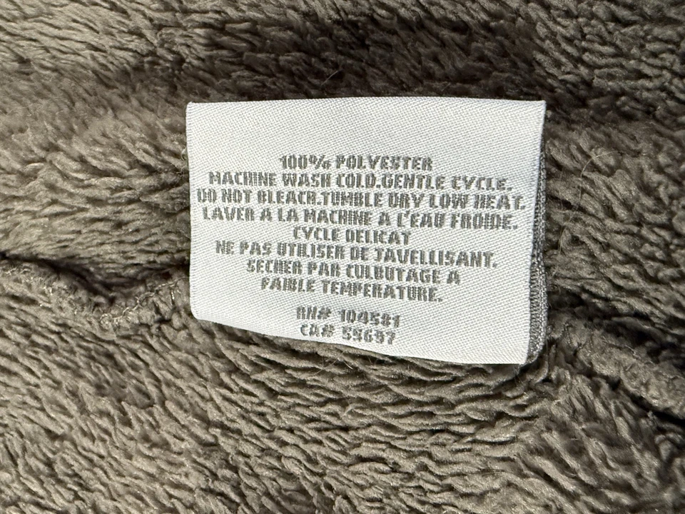 Bata de felpa Restoration Hardware para hombre pequeña derecha marrón micromink lujo spa albornoz Foto 4 de 4