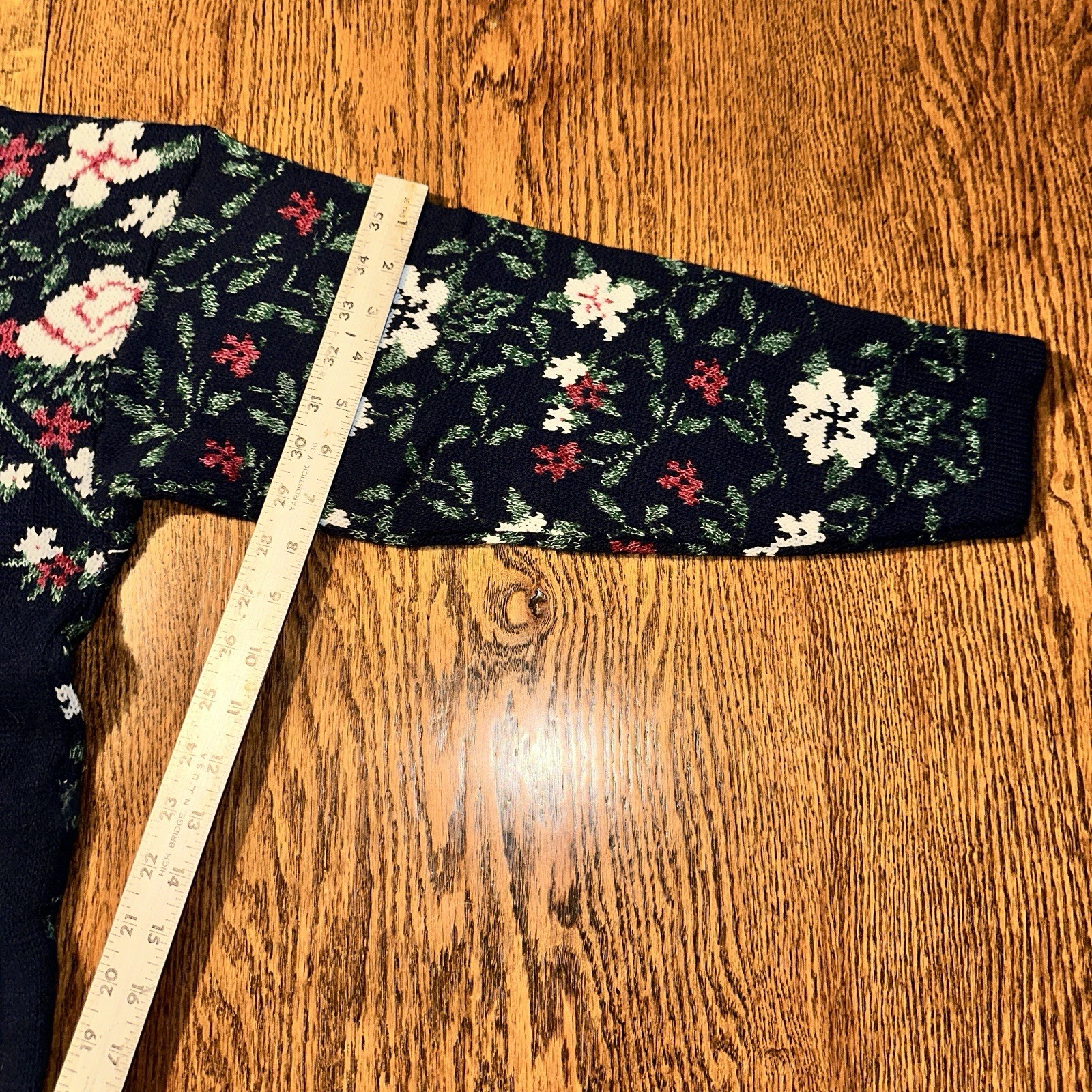 Vtg 90s Basic Editions Pullover Sweater Large Flo… - image 12